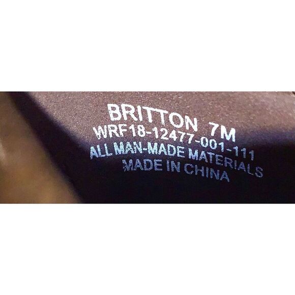 Wear Ever Britton Brown Faux Leather Loafer with Perforated topside S:7 - Picture 8 of 10